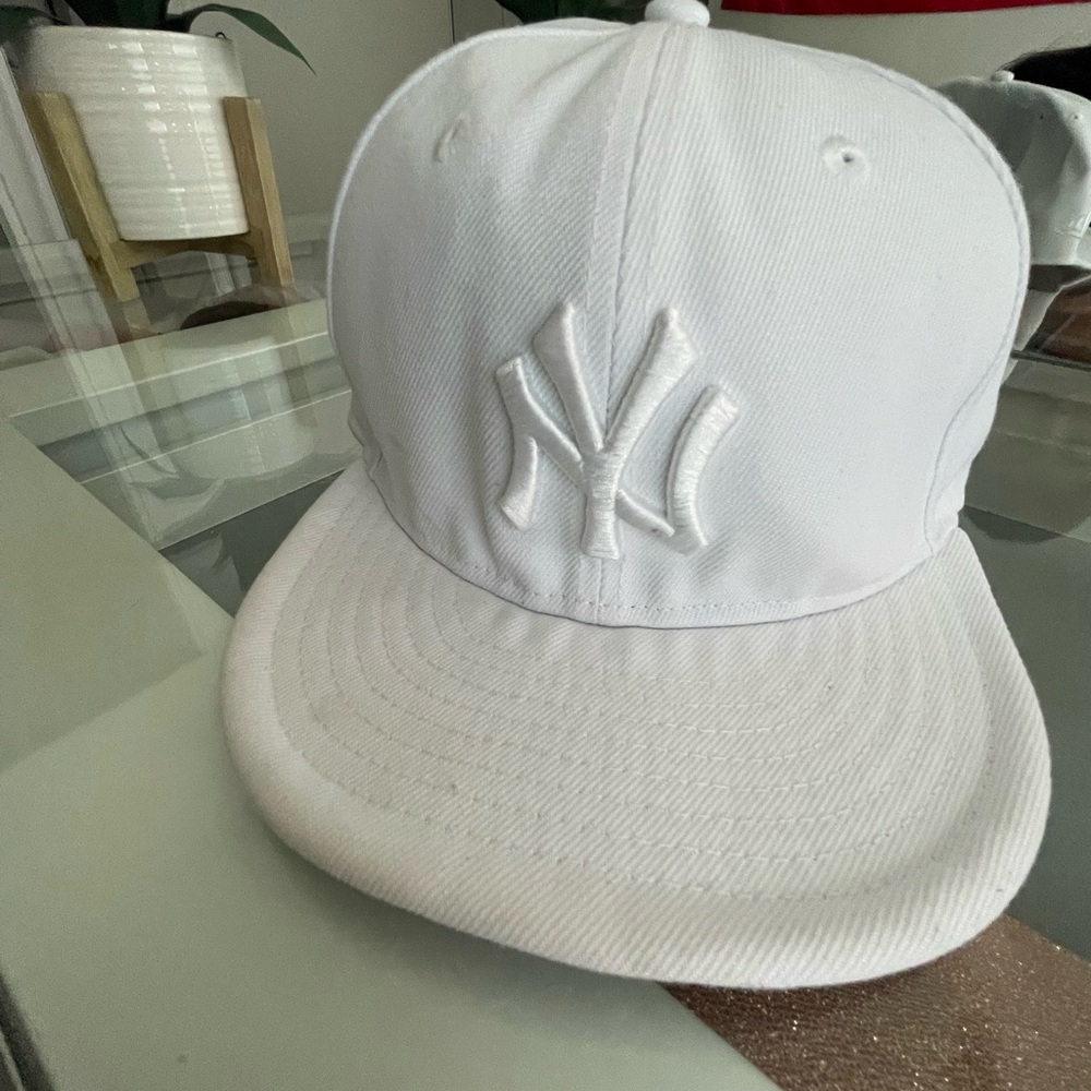 New Era White Fitted Cap